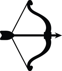 bow and arrow silhouette vector,  bow and arrow icon