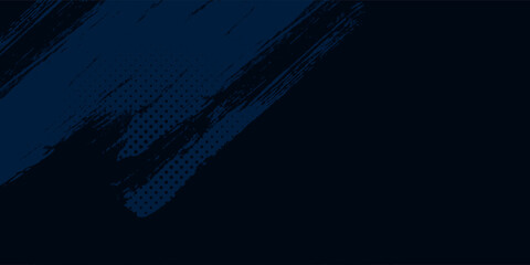 Grunge-style dark blue abstract background with rough brush strokes and dotted texture, Modern creative trendy design in vector EPS 10
