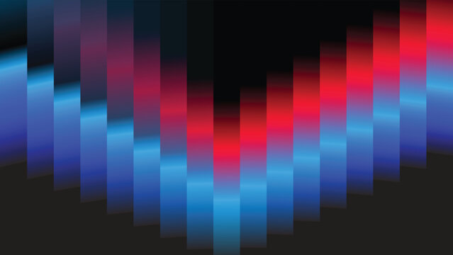 Abstract Neon V-Shape Segmented Gradient Background