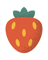 Sweet red strawberry seasonal food