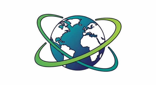 national energy conservation day global network connectivity earth logo icon