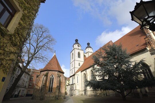 St Mary Town Church and Corpus Christi Chapel, Luther City Wittenberg, Saxony Anhalt, Germany