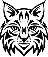  cat head vector art illustration