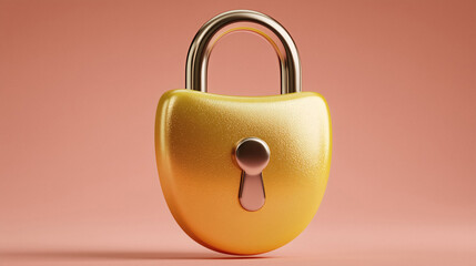 Secure your digital world with a stylish yellow padlock for modern cybersecurity visuals and peace of mind today