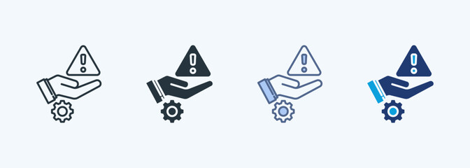 Risk Management Multiple Style Icon Collection