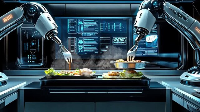 Robotic Chefs - The Future of Cooking with AI and Automation.