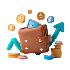 3d-clay-wallet-icon-with-coins