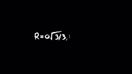 Handwritten Mathematical Formulas for Geometry Calculation Animation. - Powered by Adobe