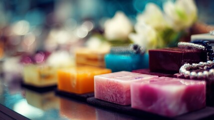 Handmade Soap and Wellness Display