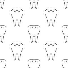 dentist seamless pattern isolated on transparent background.