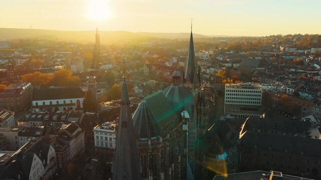 Aachen Autumn Cityscape