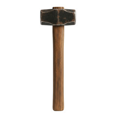 Heavy Sledgehammer Tool isolated on a transparent background