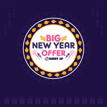 New Year Special Offer Vector Background
