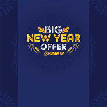 New Year Special Offer Vector Background