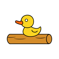 rubber duck isolated on white