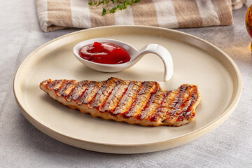 Grilled turkey breast fillet strak