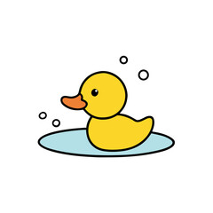 rubber duck isolated on white