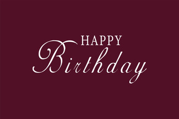 Happy Birthday Hand drawn text phrase. Calligraphy lettering word graphic, vintage art for posters and greeting cards design. Calligraphic quote in black  ink isolated on white. Vector illustration