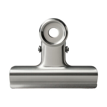 PNG Metallic binder clip stationery