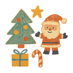 Naklejka premium PNG Festive Christmas holiday illustration.