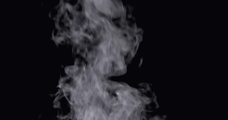 Smoke-like special effects against a black background - Powered by Adobe