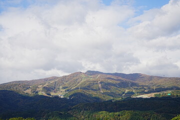 Hirugano Kougen or Plateau in Gifu, Japan - 日本 岐阜 ひるがの高原 白山と大日ヶ岳