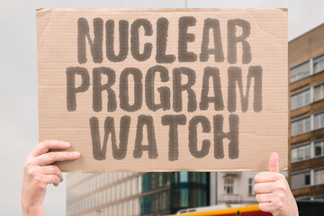 "Nuclear Program Watch" Monitoring continues. NUCLEAR. PROGRAM. MONITOR. WATCH. TRACK.
