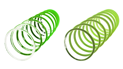 Png Neon Green Circular Glow Overlay PNG on transparent background
