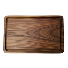 Rectangular Walnut Wood Cutting Board with Juice Groove.