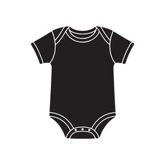 Basic Baby Garment Short Sleeve Flat Icon