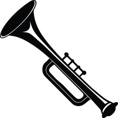 A traditional trumpet silhouette 