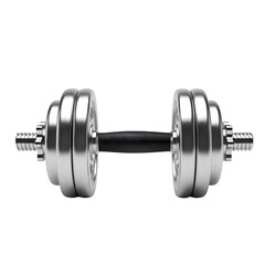 Adjustable Dumbbell Weight with Chrome Plates and Black Handle.
