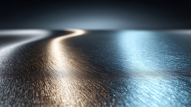 close up shiny surface, black and gray hues, abstract background with bokeh effect, soft depth of field, suitable for website banner, social media header, digital presentations - Powered by Adobe