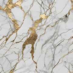 Luxurious White Marble Surface Gold Veins Elegant Stone Texture Ornate Mineral Background Natural Stone Kintsugi Inspired