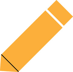 Pencil icon isolated on white background
