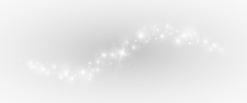 Festive starburst background with glowing shimmer and radiant flare. Silver sparkles with luxury stardust, magic particles and soft bokeh.