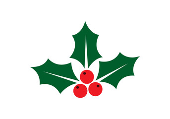 Naklejka premium Acebo en silueta de decoración navideña 