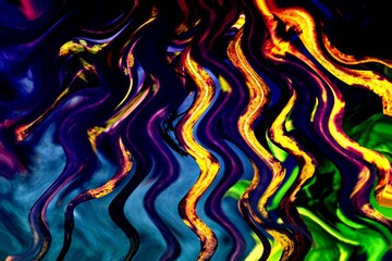 Abstraktes dynamisches futuristisches digitales Kunstwerk ohne Mithilfe von "KI " am PC selbst erstellt	