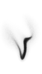 Gradient Black Effect, Transparent Background, Vertical Abstract Grainy Shape