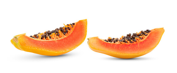 papaya isolated on transparent png (Image from camera)