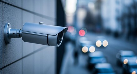 Modern Surveillance System Protecting the City Ensuring Public Safety and Security with CCTV Cameras on Buildings for Crime Prevention and Monitoring Traffic 180chars Limit