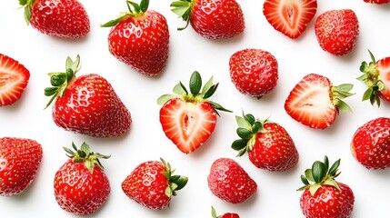 Strawberry pattern background