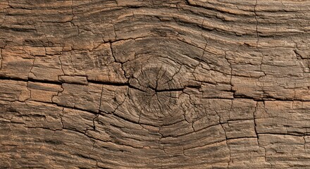 Weathered wood texture showing complex, random cracks and patterns created by years of sun, wind, and rain erosion, weathered, fundamental, natural
