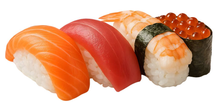 Sushi, Isolated White Background, Transparent PNG