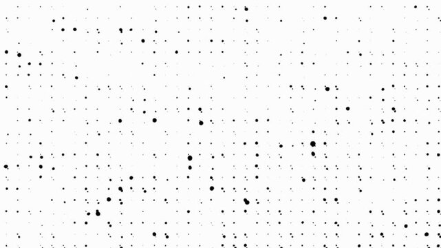 Abstract halftone dots motion background with retro comic texture effect