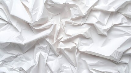 Obraz premium a close up of a pile of white crumpled paper