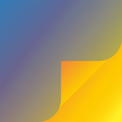 Curled page corner design with decorative elements