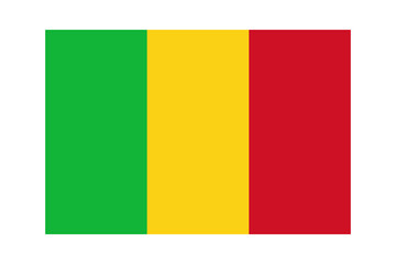 Fototapeta premium Flag of Mali vector