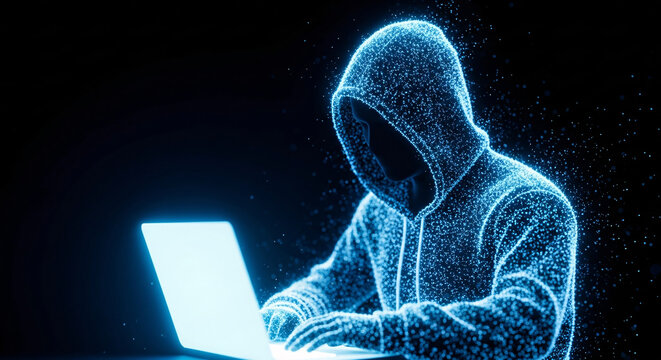 Digital Identity Hacker Laptop  Cyber Security  Data Privacy