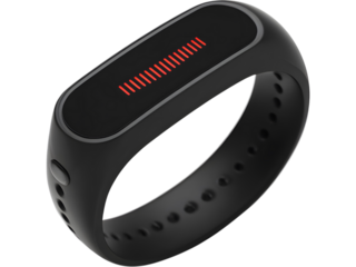 Sleek fitness tracker isolated on transparent background, ideal for healthy lifestyle and wearable tech concepts..